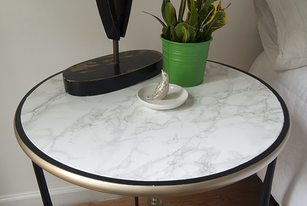 DIY: faux marble table