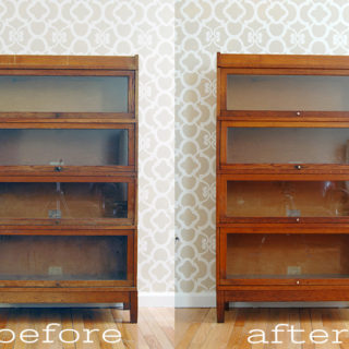 restore wood bookcase